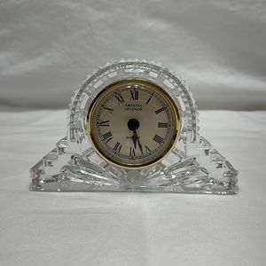 Lead Crystal mantle clock